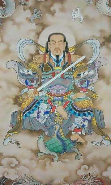 真武大帝又称玄天上帝，民间和道教尊奉的北方玄武神