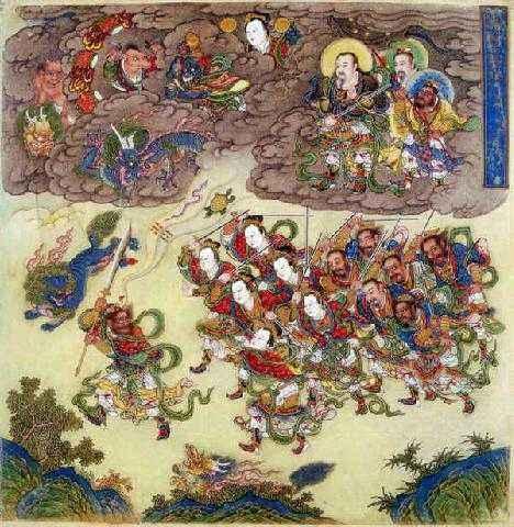 道教真武大帝属下三十六天将都是谁，他们的名号介绍